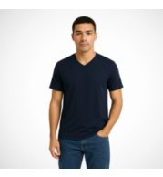 V Neck T-Shirt – Soft 100% Cotton, Modern Slim or Regular Fit, Vibrant and Pastel Colors, Lightweight, Ultra Breathable, Tagless Label, Durable, Machine Washable, Unisex Casual Top